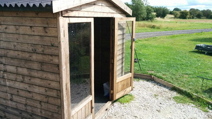 The Quarry carp fishing huts